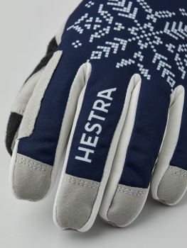 Preview: Hestra WOMEN´S XC PRIMALOFT (navy/print) - Langlaufhandschuhe