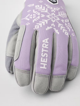 Preview: Hestra WOMEN´S XC PRIMALOFT (purple/print) - Langlaufhandschuhe