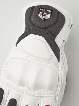 Preview: Hestra IMPACT RACING Sr. (white/flame red) - Skihandschuhe