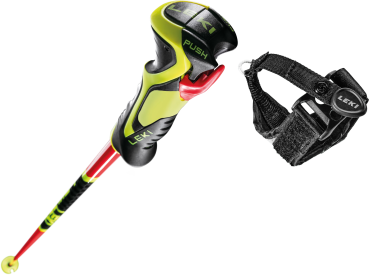 Preview: Leki WCR LITE SL 3D (bright red/black/neonyellow) 25/26-Skistöcke
