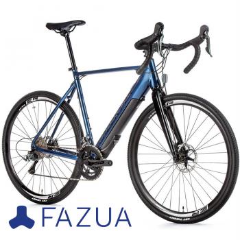 LEADER FOX Runner 28 Zoll Gravel E-Bike (FAZUA) Blau