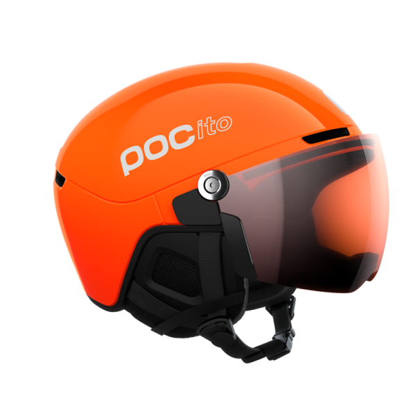 Poc POCITO OBEX VISOR (fluorescent orange/sunny light orange)-Skihelm