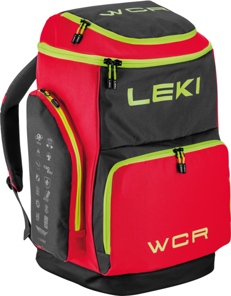 Leki Skiboot Bag WCR 85L Skischuh-Rucksack (red/black/yellow)